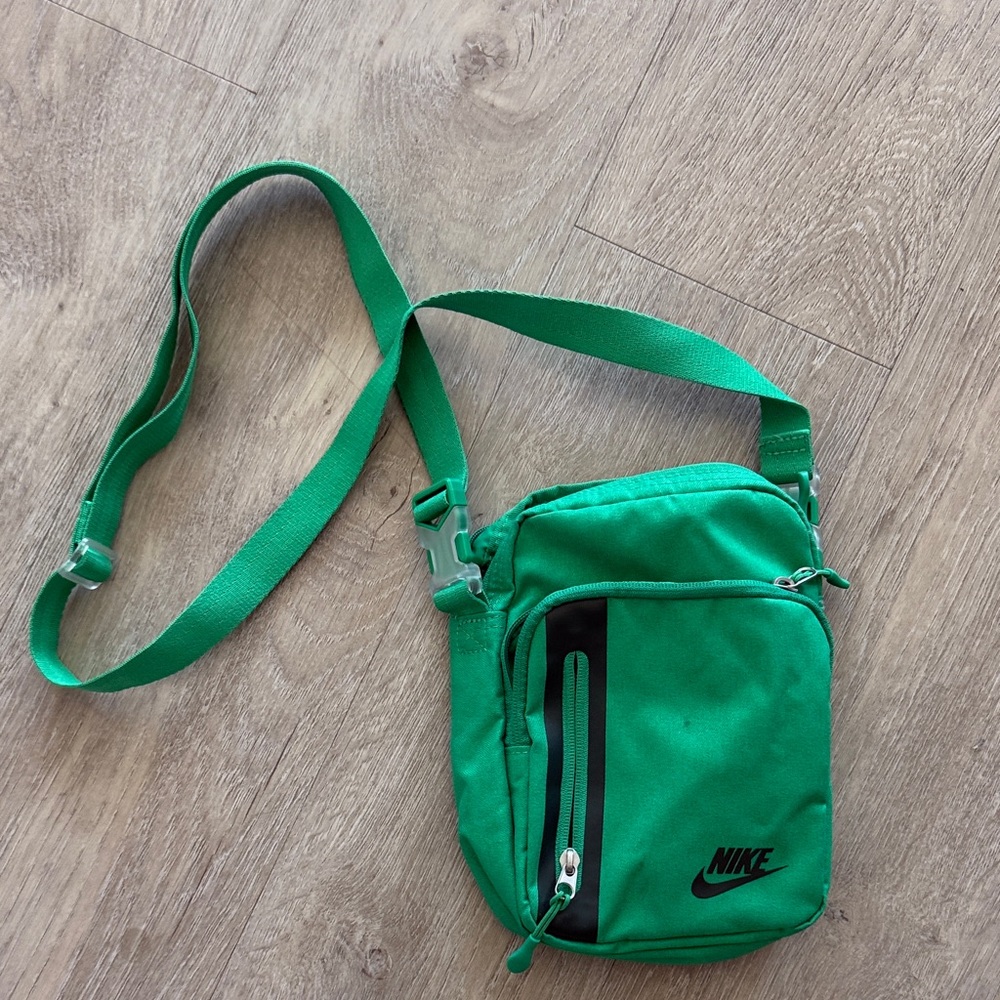 Nike Green Small Crossbody Bag with Black Accent